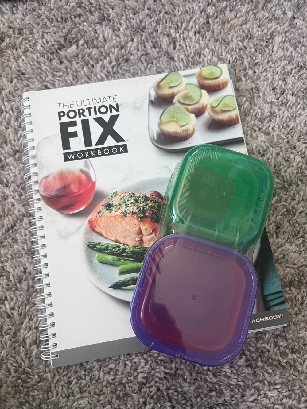 Portion Control Food Storage Containers & Portion Fix Workbook